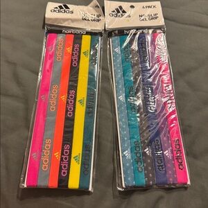 Adidas Multicolor Gel Grip Hairbands Set